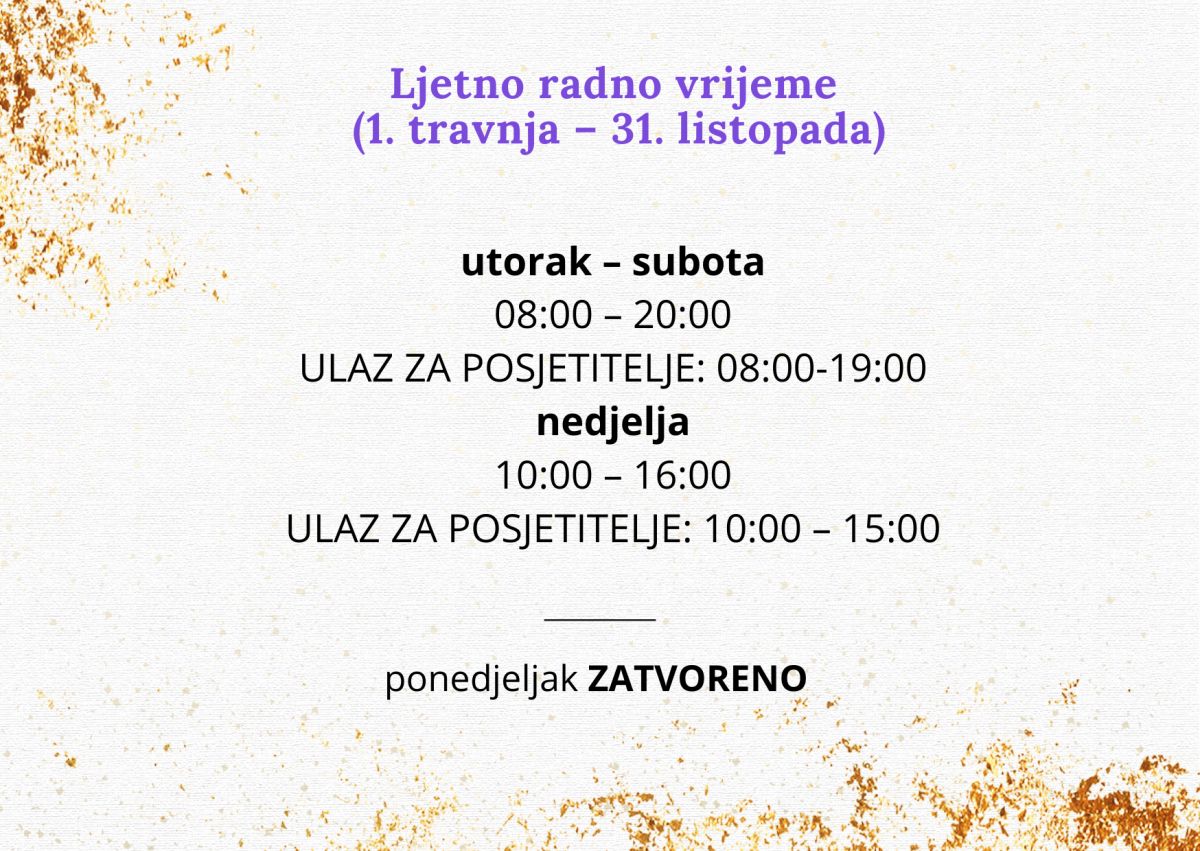 Ljetno radno vrijeme 2025.